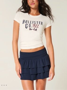 Hollister Tiered Ruffle Mini Skort